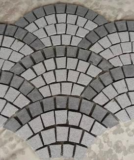 Granite Fan Shape Paving Pattern Paving Stone