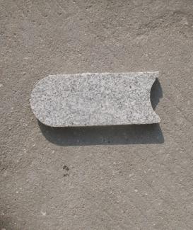 Granite Strip Paving Stone Grass Isolating Stone
