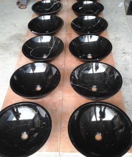 Nero Marquina Marble Stone Sinks/Basins